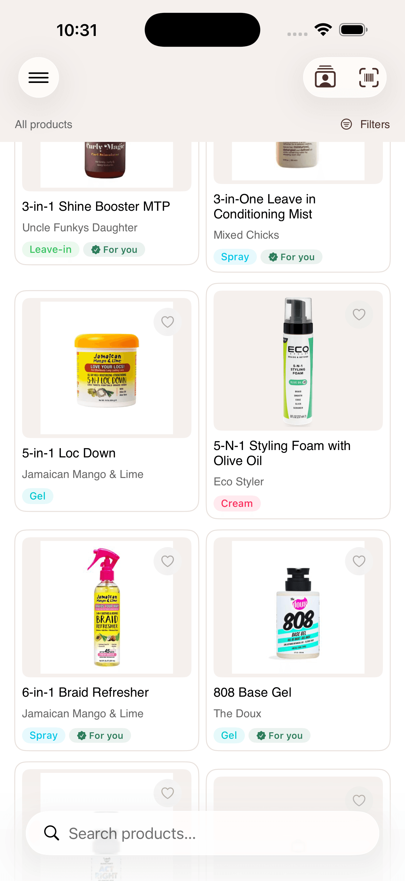 Coildex product shelf